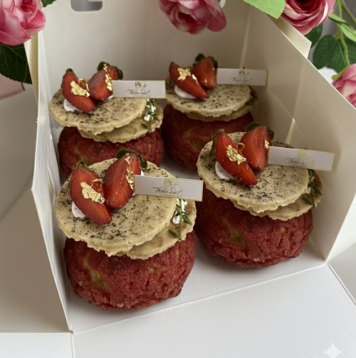 Small Box Choux Premium Red Velvet
