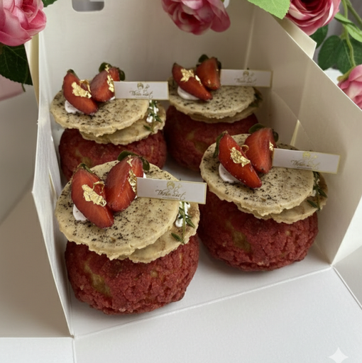 Small Box Choux Premium Red Velvet